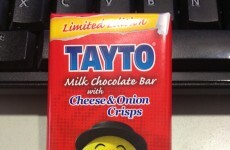 THE VERDICT: Tayto's cheese and onion crisp chocolate bar