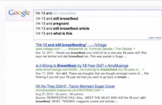 Pregnant at 10, a virgin at 60... Google searches based on age