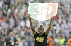 Not even a Paul Pogba red card for spitting could spoil Juve's title party