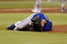 Pitcher hospitalised after getting mullered by a flying baseball