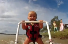 VIDEO: Baby learns to waterski in adorable fashion