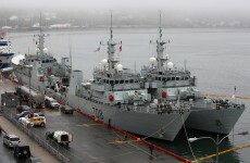 Two Canadian warships intercept Jamaica's former PM... on a fishing trip