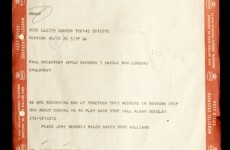 Jimi Hendrix asked Paul McCartney to come out and play... via telegram