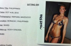 Kate Upton's first test photo for Sports Illustrated