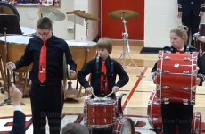 VIDEO: Kid's cymbal breaks mid-performance, hilarity ensues