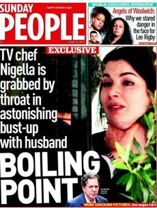 Charles Saatchi given police caution after grasping Nigella Lawson's throat