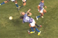 VIDEO: Sickening clothesline tackle on former Munster centre Jean de Villiers