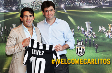 Tevez handed Del Piero’s number 10 at Juventus