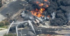80 missing as train carrying oil derails and explodes in small Canadian town
