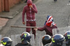 Water cannon used against Belfast rioters as petrol bombs thrown at police