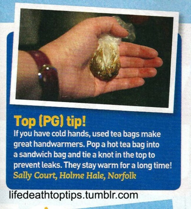 The technology known as gloves...