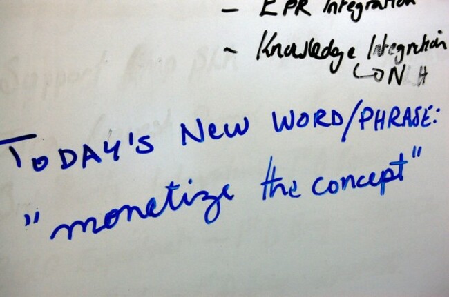 Monetize the concept