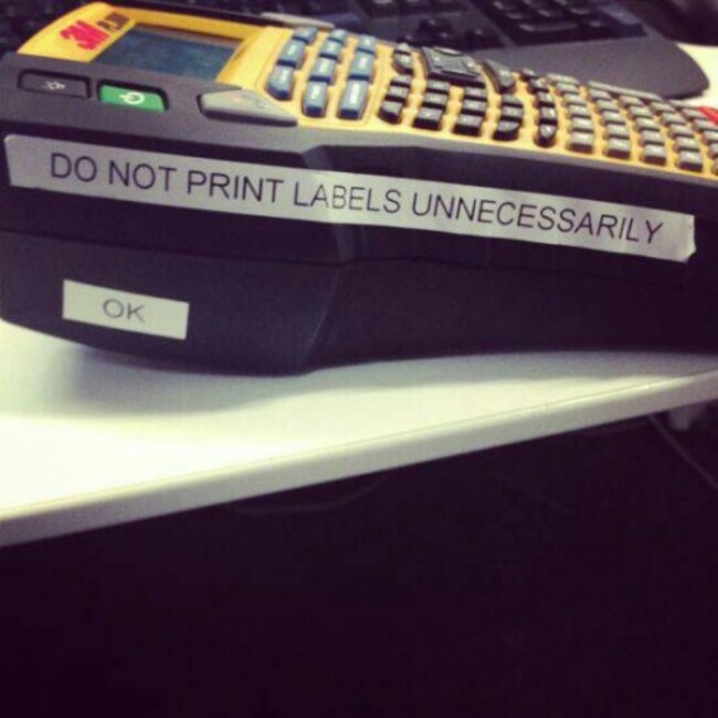 Do not print labels unnecessarily - Imgur