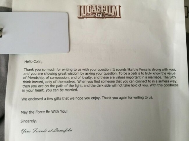 LucasFilmLetter