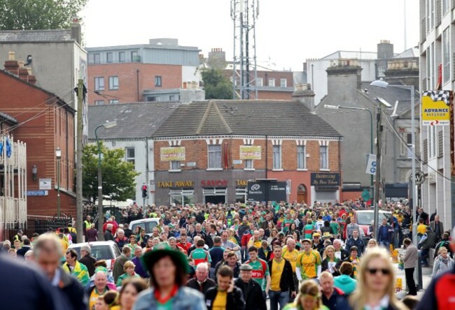 Fans' make their way to Croke Park &Ecirc;