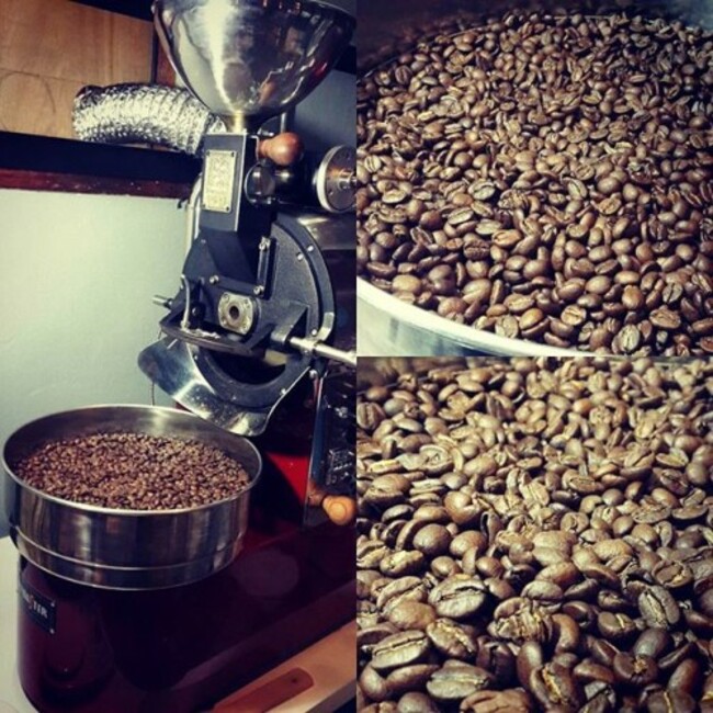 로스팅기영입후 테스팅중.. #coffee#cafe#당산동카페#콩볶는