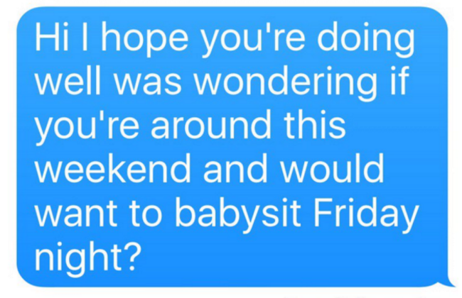 babysitting