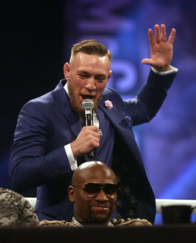 Floyd Mayweather v Conor McGregor Press Conference - SSE Arena