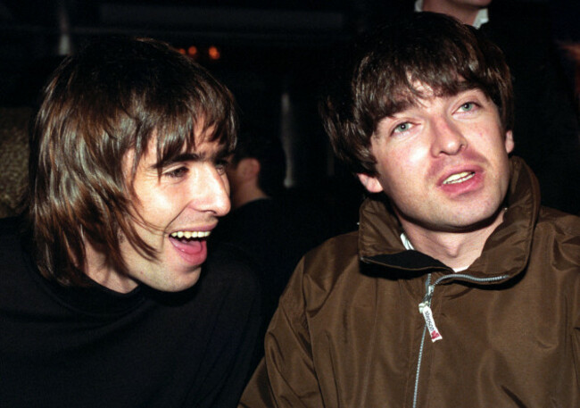 Q Magazine Music Awards - Liam and Noel Gallagher - 1996