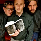 Derrick Devine, Dylan Tighe and Conor Madden from Pan Pan's production of 'The Rehearsal, Playing The Great Dane'.
