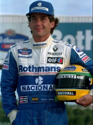 Senna photographed ahead of the 1994 season.