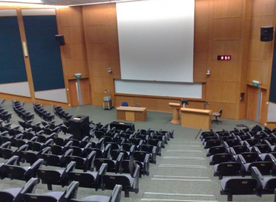 Lectures theatres are rarely this empty, but many students admit to not attending a number of their classes.
