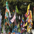 Marking your tent with a flag seemed like a really good idea at the time.
