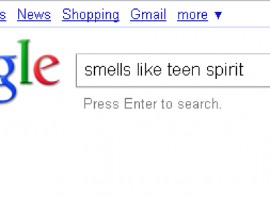 Google: Not Nirvana fans, apparently.