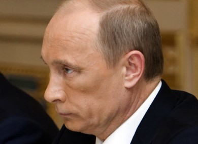 Putin's face in Kiev appeared to be bruised