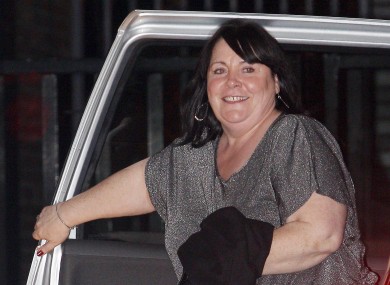 Mary Byrne arrives at a London studio to appear on ITV's morning show Daybreak this morning, following her elimination from The X Factor last night.