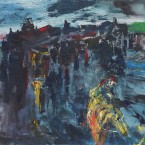 This painting, A Horseman Enters a Town at Night, considered to be one of Jack B Yeats's masterpieces is to be publicly displayed for the first time in an exhibition at The Model arts centre in Sligo next month. Image courtesy The Model.<span class=