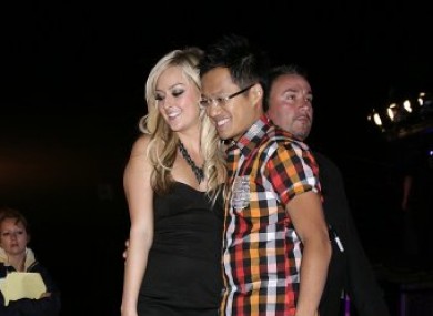 Kenneth Tong with fellow Big Brother contestant and then girlfriend Karly Ashworth