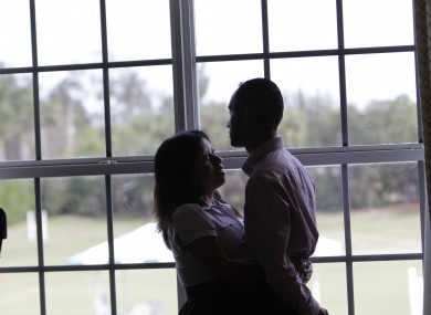 Looking at a loved one can ease the pain (file photo)
