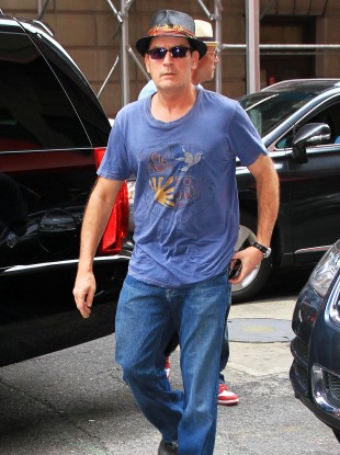 Charlie Sheen in New York last year