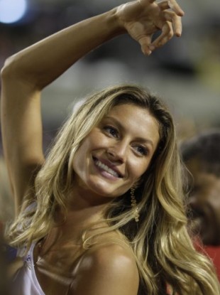 Gisele Bundchen at a carnival in Rio 
