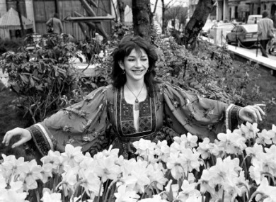 Undated picture of Kate Bush in London. 