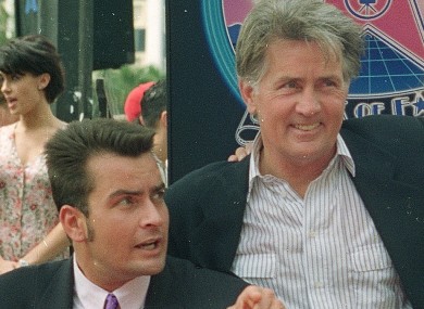 Charlie and Martin Sheen in 1994