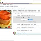 When the Daily Mirror infamously infiltrated the palace back in 2003 it was revealed, amongst other things, that the Queen is a big fan of tupperware and even eats her breakfast out of it. 

What better way to enhance her collection then to bid for cheap items on eBay. 
