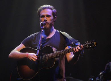 James Vincent McMorrow onstage at the Choice Music Prize ceremony earlier this year