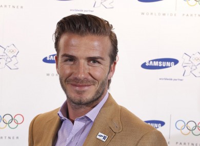 Beckham was in London on Wednesday. 