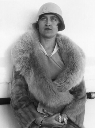 Photo dated 11 August 1930 of Mrs Huguette Clark Gower, daughter of a copper magnate and former senator.