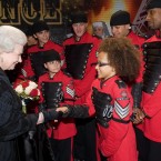 Entrants to the talent show are all currently slugging it out for a chance to perform in front of the Queen at the Royal Variety Performance later this year.

Before she heads to the show she can check out the next Paul Potts or..eh...Stavros Flatley. 