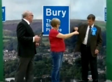 The candidates compare length.