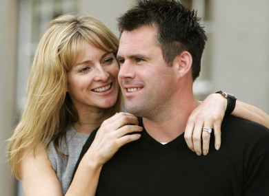 Gabby Logan with husband Kenny (File photo)
