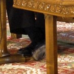 Head of the IMF mission to Romania Jeffrey Franks is spotted with a hole in his shoe<span class=