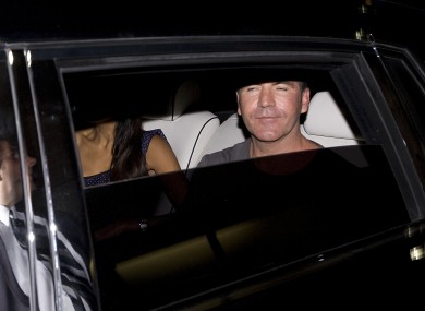 Simon Cowell leaving the studio after filming an episode of Britain's Got Talent last month