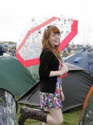 Aisling Orr from Tipperary enjoying Oxegen 2010