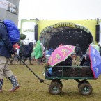Wet weather at the Latitude Festival in Henham Park, Suffolk, on 17 July. (PA, Matt Crossick, EMPICS Entertainment)