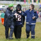 Pictured, from left, are David Colbert, Eddie Conlon and Donnie Coke from Wicklow at Oxegen 2011. (Mark Stedman/Photocall Ireland)
