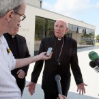 Cardinal Sean Brady speaks after the release of the Cloyne report in Portadown, Co Armagh (Paul Faith/PA Wire)